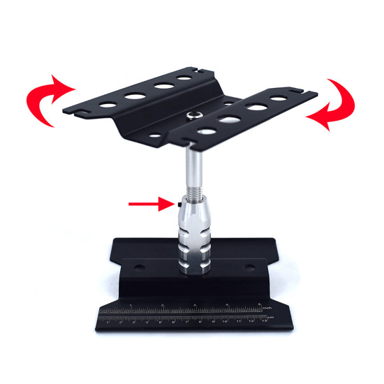 adjustable lift stand for rc car engine diy repair & disassembly tools