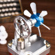 air-cooled metal vertical stirling engine with flywheel fan model education toy air-cooled metal vertical stirling engine with flywheel fan model education toy