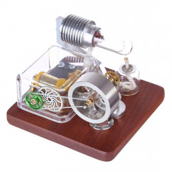 alcohol lamp for mechanical music box powered stirling engine