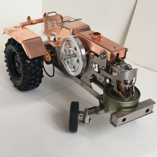 alcohol powered mini tractor with fire stirling engine alcohol powered mini tractor with fire stirling engine