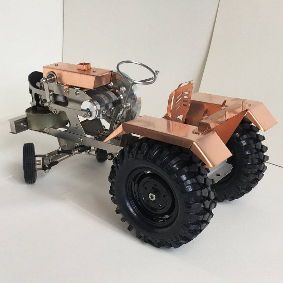 alcohol powered mini tractor with fire stirling engine alcohol powered mini tractor with fire stirling engine