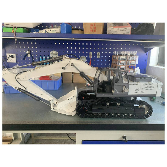 all-metal 1/14 2.4g 10ch multi-functional rc hydraulic excavator engineering navvy construction machinery model blue all-metal 1/14 2.4g 10ch multi-functional rc hydraulic excavator engineering navvy construction machinery model blue