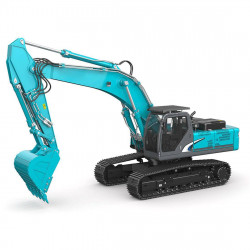 all-metal 1/14 2.4g 10ch multi-functional rc hydraulic excavator engineering navvy construction machinery model blue