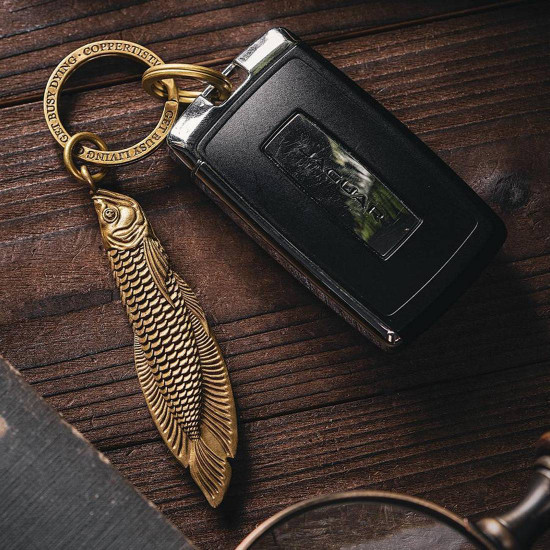 arowana shape box cutter multi-functional fish key chain arowana shape box cutter multi-functional fish key chain