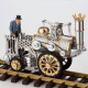 assembly rocket locomotive steam train retro stirling engine model (no track ) assembly rocket locomotive steam train retro stirling engine model (no track )