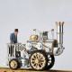 assembly rocket locomotive steam train retro stirling engine model (no track ) assembly rocket locomotive steam train retro stirling engine model (no track )