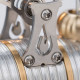 assembly rocket locomotive steam train retro stirling engine model (no track ) assembly rocket locomotive steam train retro stirling engine model (no track )