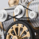 assembly rocket locomotive steam train retro stirling engine model (no track ) assembly rocket locomotive steam train retro stirling engine model (no track )