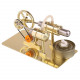 assembly single cylinder stirling engine generator diy model - golden assembly single cylinder stirling engine generator diy model - golden