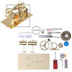 assembly single cylinder stirling engine generator diy model - golden assembly single cylinder stirling engine generator diy model - golden