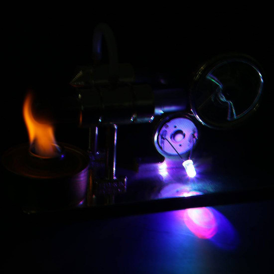 assembly single cylinder stirling engine generator diy model - golden assembly single cylinder stirling engine generator diy model - golden