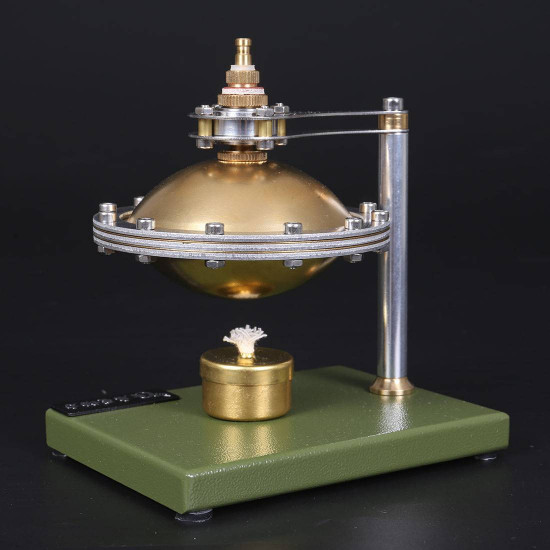 assembly ufo spin suspension hero's steam engine with copper boiler assembly ufo spin suspension hero's steam engine with copper boiler