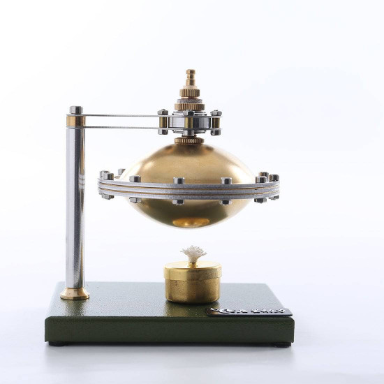 assembly ufo spin suspension hero's steam engine with copper boiler assembly ufo spin suspension hero's steam engine with copper boiler