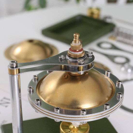 assembly ufo spin suspension hero's steam engine with copper boiler assembly ufo spin suspension hero's steam engine with copper boiler