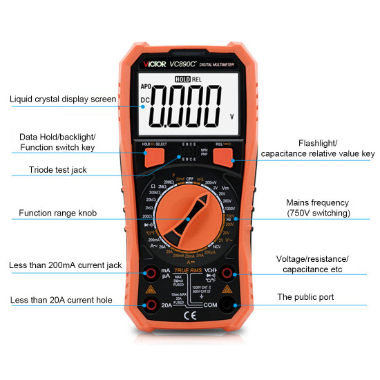 auto-ranging digital multimeter voltmeter engine voltage temperature tester auto-ranging digital multimeter voltmeter engine voltage temperature tester
