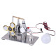 balance type hot air v2 stirling engine generator with luminous gyroscope bulb experiment toy balance type hot air v2 stirling engine generator with luminous gyroscope bulb experiment toy