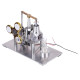 balance type hot air v2 stirling engine generator with luminous gyroscope bulb experiment toy balance type hot air v2 stirling engine generator with luminous gyroscope bulb experiment toy