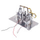 balance type hot air v2 stirling engine generator with luminous gyroscope bulb experiment toy balance type hot air v2 stirling engine generator with luminous gyroscope bulb experiment toy