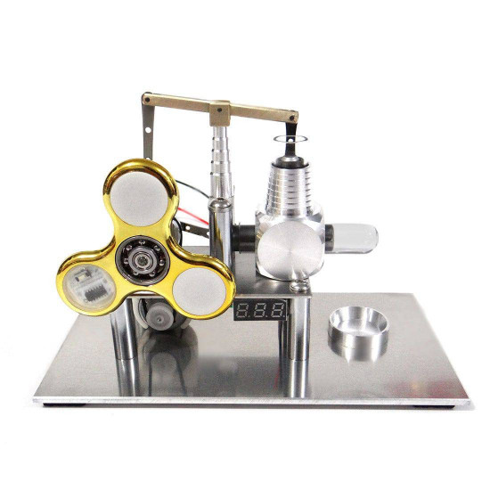 balance type hot air v2 stirling engine generator with luminous gyroscope bulb experiment toy balance type hot air v2 stirling engine generator with luminous gyroscope bulb experiment toy