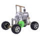 balance type single cylinder hot air stirling engine powered modified 4-wheeled car model physical experiment lab toy balance type single cylinder hot air stirling engine powered modified 4-wheeled car model physical experiment lab toy