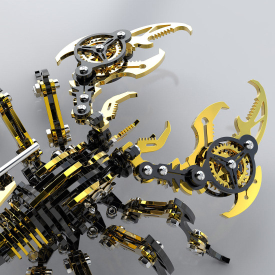 black & golden 3d stainless steek diy scorpion metal model kits black & golden 3d stainless steek diy scorpion metal model kits