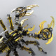 black & golden 3d stainless steek diy scorpion metal model kits black & golden 3d stainless steek diy scorpion metal model kits