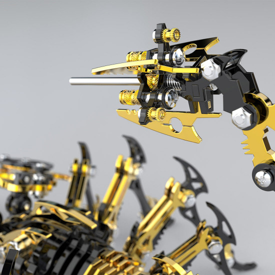 black & golden 3d stainless steek diy scorpion metal model kits black & golden 3d stainless steek diy scorpion metal model kits