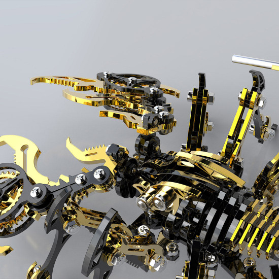 black & golden 3d stainless steek diy scorpion metal model kits black & golden 3d stainless steek diy scorpion metal model kits