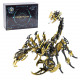 black & golden 3d stainless steek diy scorpion metal model kits black & golden 3d stainless steek diy scorpion metal model kits