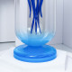 blue mechanical capsule jellyfish model artistic with glass cover blue mechanical capsule jellyfish model artistic with glass cover