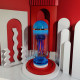 blue mechanical capsule jellyfish model artistic with glass cover blue mechanical capsule jellyfish model artistic with glass cover