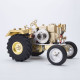 brass gas powered roller tractor vehicle model with mini horizontal water-cooled engine brass gas powered roller tractor vehicle model with mini horizontal water-cooled engine
