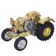 brass gas powered roller tractor vehicle model with mini horizontal water-cooled engine brass gas powered roller tractor vehicle model with mini horizontal water-cooled engine
