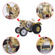 brass gas powered roller tractor vehicle model with mini horizontal water-cooled engine brass gas powered roller tractor vehicle model with mini horizontal water-cooled engine