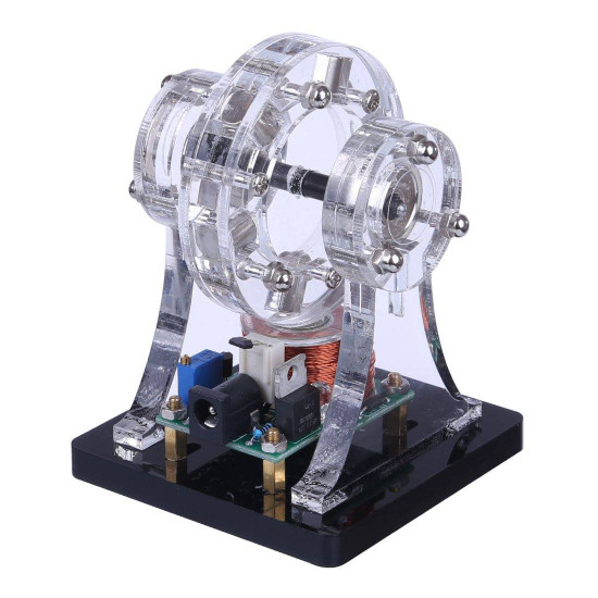 brushless magnetic suspension hall motor engine stem toy (random color light) brushless magnetic suspension hall motor engine stem toy (random color light)
