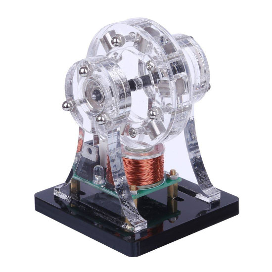 brushless magnetic suspension hall motor engine stem toy (random color light) brushless magnetic suspension hall motor engine stem toy (random color light)
