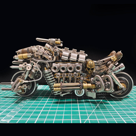build a motorcycle 3d diy metal mode kits gift for bikers 900+pcs build a motorcycle 3d diy metal mode kits gift for bikers 900+pcs