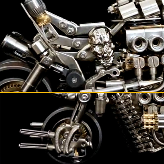 build a motorcycle 3d diy metal mode kits gift for bikers 900+pcs build a motorcycle 3d diy metal mode kits gift for bikers 900+pcs
