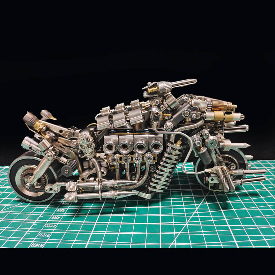 build a motorcycle 3d diy metal mode kits gift for bikers 900+pcs build a motorcycle 3d diy metal mode kits gift for bikers 900+pcs
