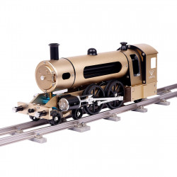 build a realistic miniature live steam train locomotive that runs with railway track