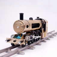 build a realistic miniature live steam train locomotive that runs with railway track