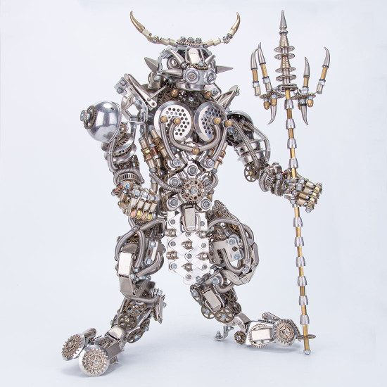 bull-headed demon minotaur 3d diy metal assembly model building kits bull-headed demon minotaur 3d diy metal assembly model building kits