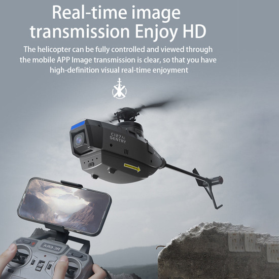 c127ai scout drone model 2.4g rc 4ch single-rotor brushless rc helicopter model without aileron - rtf version c127ai scout drone model 2.4g rc 4ch single-rotor brushless rc helicopter model without aileron - rtf version