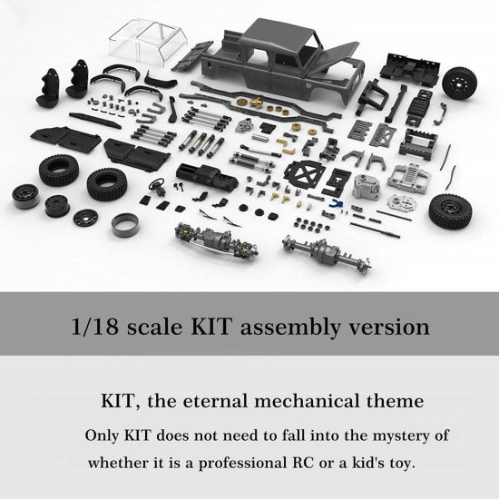 capo cub 1/18 assembly 4wd electric rc offroad vehicle crawler pickup truck model with differential lock kit capo cub 1/18 assembly 4wd electric rc offroad vehicle crawler pickup truck model with differential lock kit