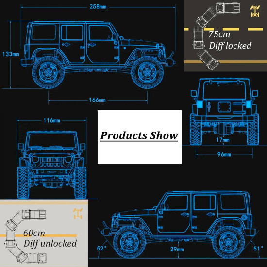 capo cub2 electric 1/18 4wd rc car metal off-road climbing car model kit capo cub2 electric 1/18 4wd rc car metal off-road climbing car model kit
