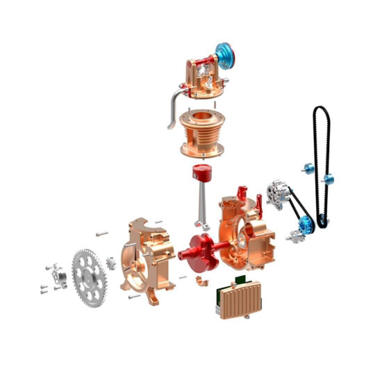 car engine model all-metal craftsmen mini single-cylinder high challenge assembled model collection car engine model all-metal craftsmen mini single-cylinder high challenge assembled model collection