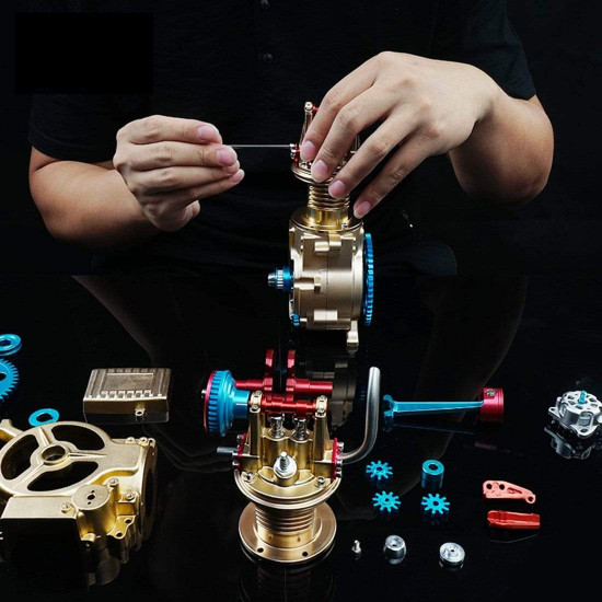 car engine model all-metal craftsmen mini single-cylinder high challenge assembled model collection car engine model all-metal craftsmen mini single-cylinder high challenge assembled model collection