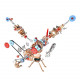 car engine model all-metal mini manual assembly v2 double-cylinder toy collection decoration car engine model all-metal mini manual assembly v2 double-cylinder toy collection decoration