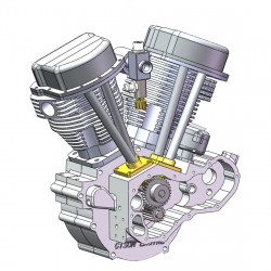cison fg-vt9 9cc gasoline v-twin model engine build diy mini engine kits