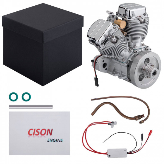 cison fg-vt9 9cc gasoline v-twin model engine build diy mini engine kits cison fg-vt9 9cc gasoline v-twin model engine build diy mini engine kits
